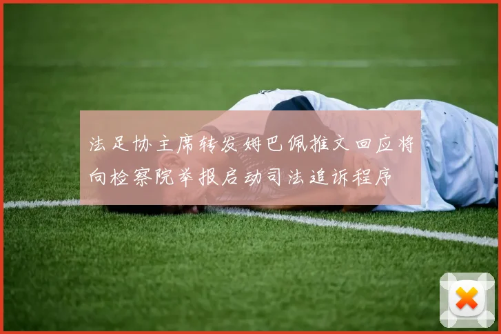 法足协主席转发姆巴佩推文回应将向检察院举报启动司法追诉程序